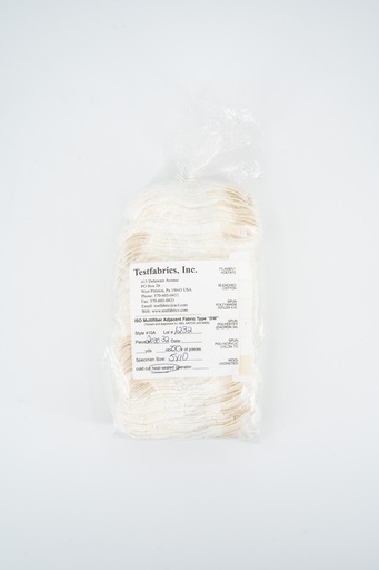 [TF0403005] AATCC & ISO Multifiber Adjacent Fabric Type 10A “DW” precut 5cm x 10cm Heat Sealed Edges
